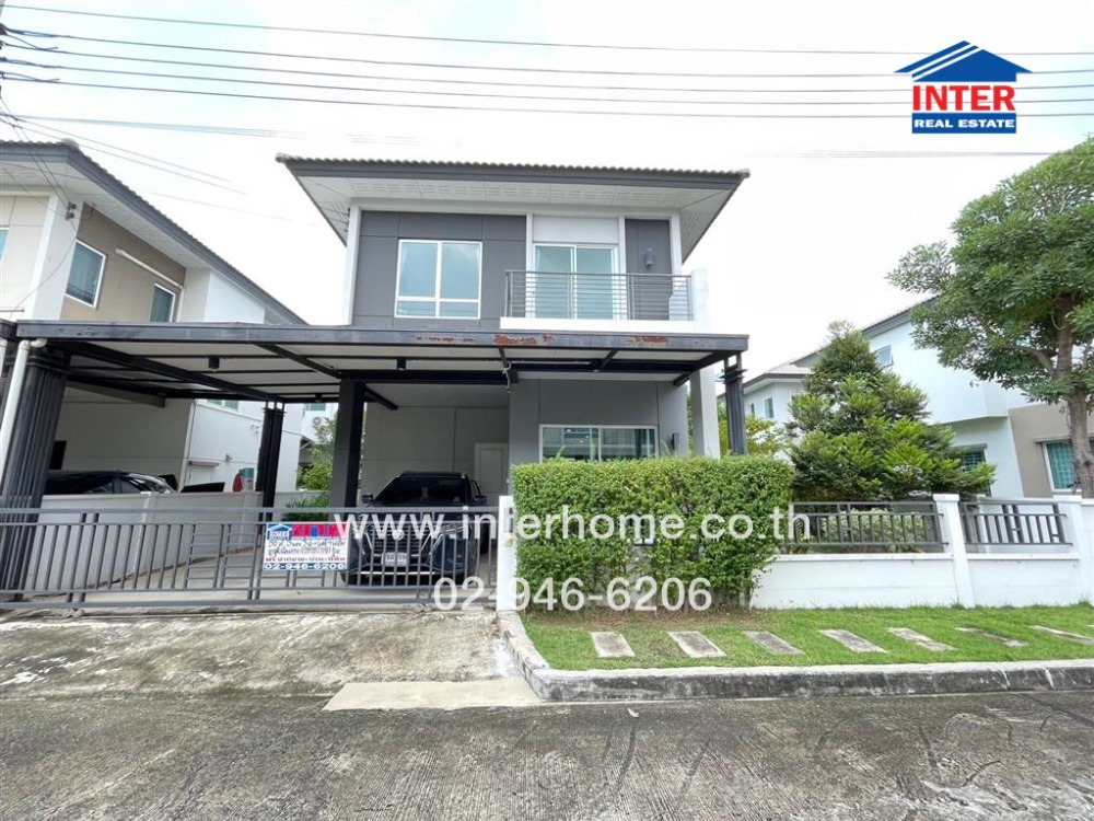 ขายบ้านนนทบุรี บางใหญ่ บางบัวทอง : บ้านเดี่ยว 2 ชั้น 50 ตร.ว. หมู่บ้านเซนโทร เวสต์เกต ใกล้รถไฟฟ้าสายสีม่วง คลองบางไผ่ ถนนเลียบคลองบางไผ่ บางบัวทอง นนทบุรี
