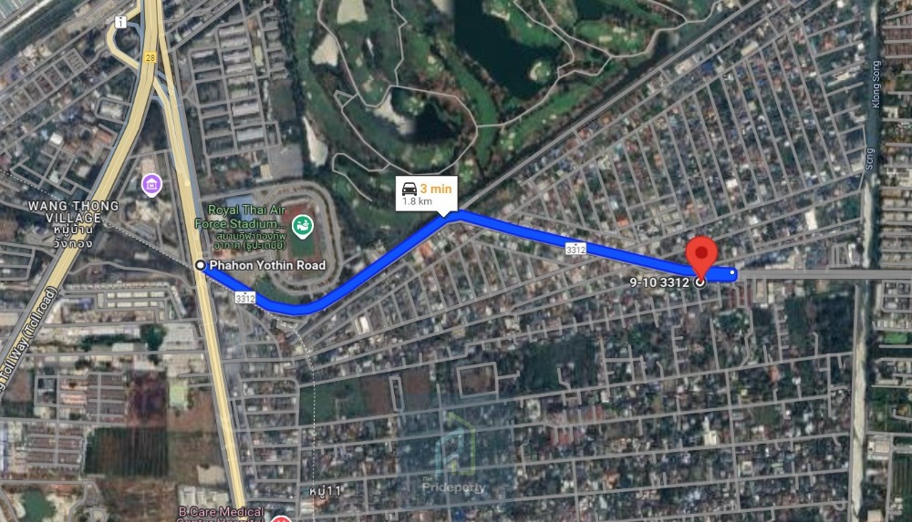 ขายที่ดินปทุมธานี รังสิต ธรรมศาสตร์ : ขาย ที่ดินเปล่า 21 ตรว. ติด ถ.ลำลูกกา ห่าง ถ.พหลโยธินเพียง 1.8 กม.