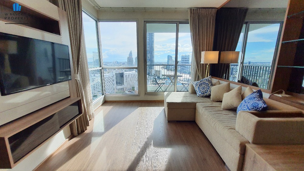 ขายคอนโดสาทร นราธิวาส : 🔥Pro แรง🔥ขายคอนโดหรู ติดถนนสาทร Rhythm สาทร 2-Bed 2-Bath ตกแต่งสวย พร้อมอยู่ ชั้นสูง วิวแม่น้ำ สวยมาก