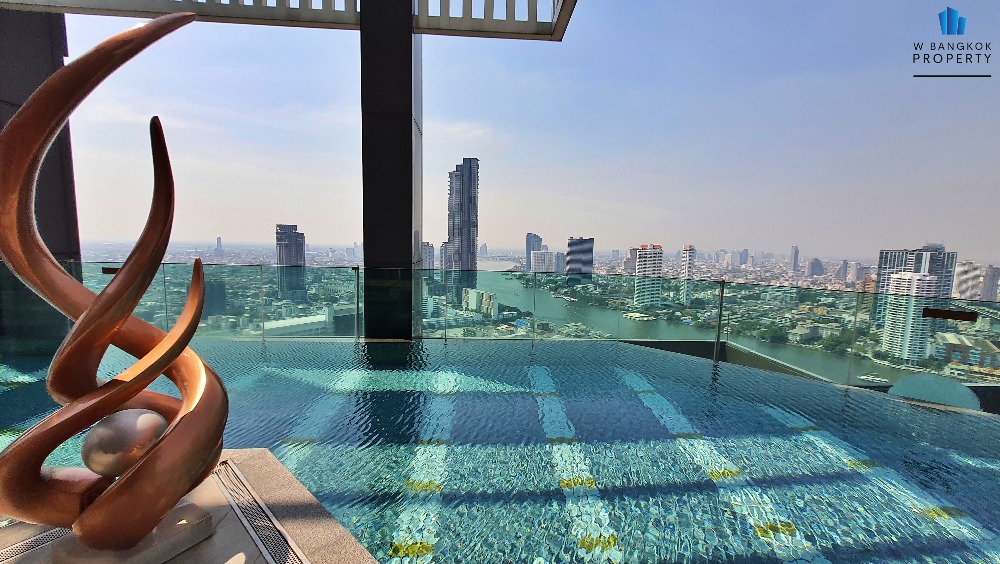 For SaleCondoSathorn, Narathiwat : 🔥HOT Pro🔥For sale, luxury condo, on Sathorn Road, Rhythm Sathorn, 2-Bed, 2-Bath, beautifully decorated, high floor, river view, very beautiful