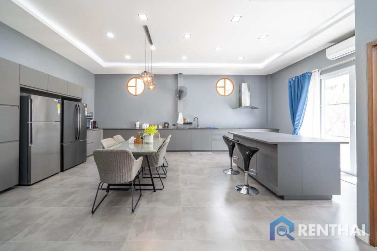 For SaleHousePattaya, Bangsaen, Chonburi : Brand new fully furnished House in Pattaya - Spacious land plot with a large, breezy garden—perfect for relaxing in nature.