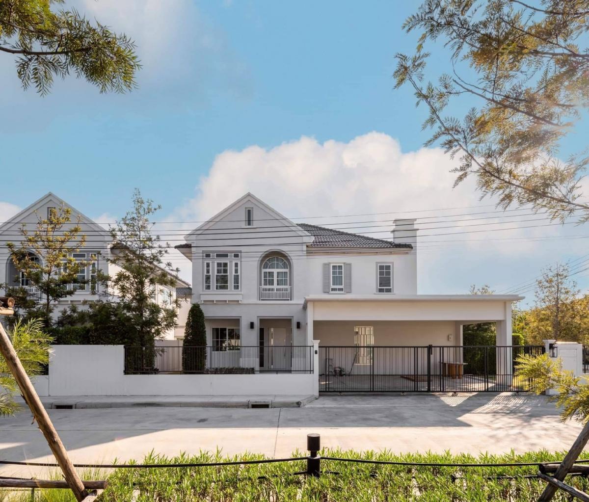 ให้เช่าบ้านบางนา แบริ่ง ลาซาล : ⭐️🚩vายพร้อมผู้เช่า บ้านเดี่ยว แปลงมุม Villagio 3 ศรีนครินทร์-บางนา (H24212)