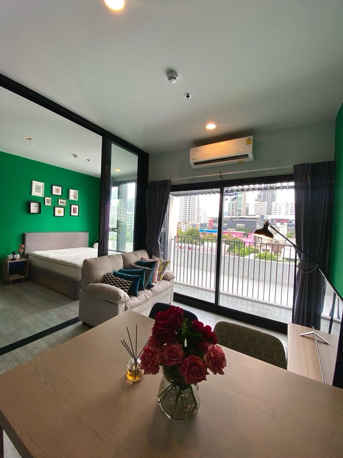 For RentCondoSukhumvit, Asoke, Thonglor : 🔥XT EKKAMAI 1 bedroom, 1 bathroom, corner room, beautiful view, high floor, very fast rental🔥