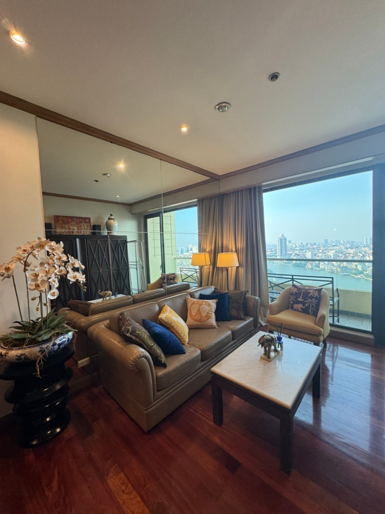 ให้เช่าคอนโดวงเวียนใหญ่ เจริญนคร : LTHC11327-Baan Chao Phraya FOR RENT Size 66 sqm. 1 bed 1 bath Near BTS Khlong San Station ONLY 40K/Month