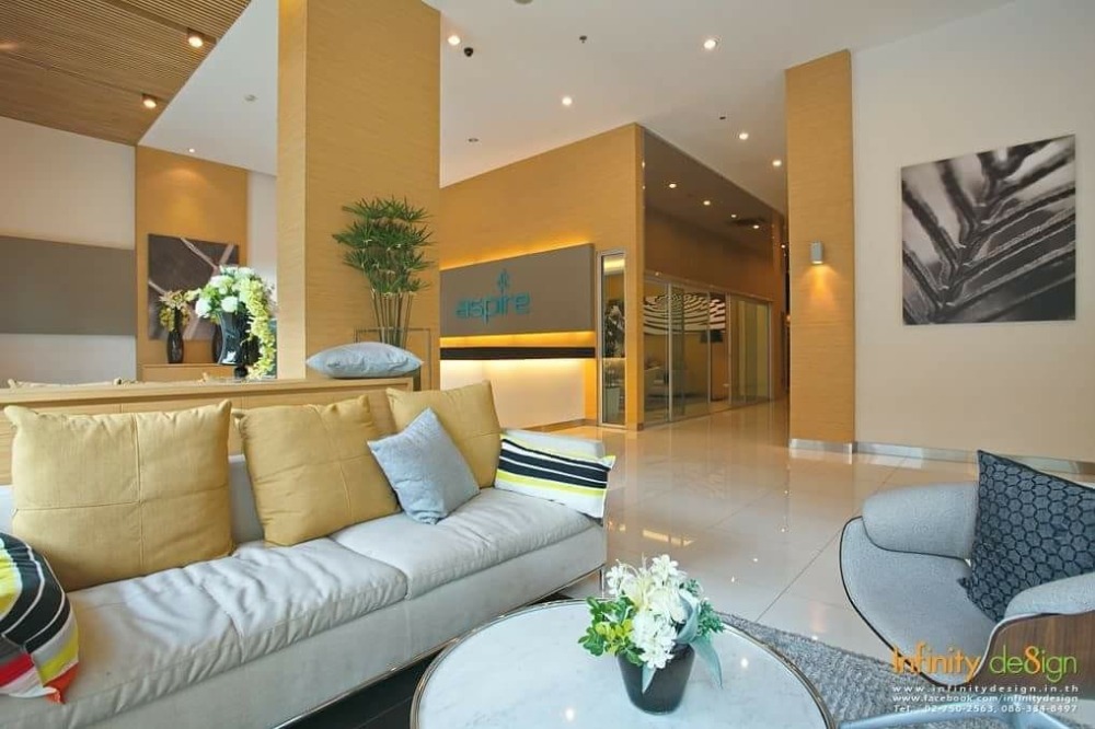For RentCondoKhlongtoei, Kluaynamthai : Aspire Rama 4, 20th floor, Building B, size 30 sq m., city view, south side, cool and comfortable, not hot.