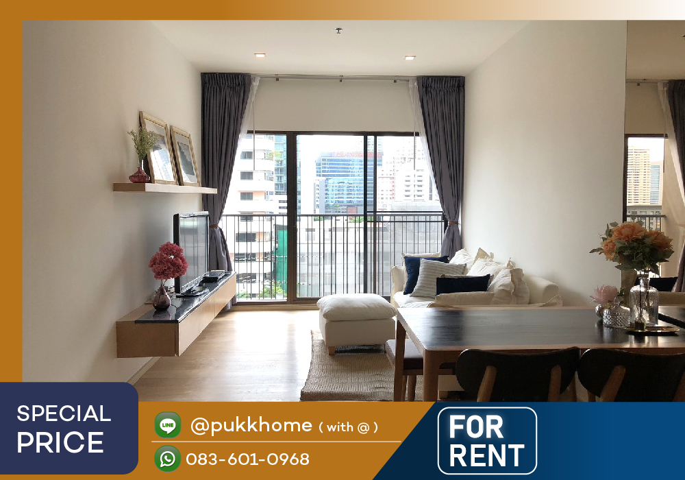 ให้เช่าคอนโดสุขุมวิท อโศก ทองหล่อ : Noble Refine 📍1 Bedroom 53 SQ.M. Fully Furnished  📞Line @pukkhome (with @)