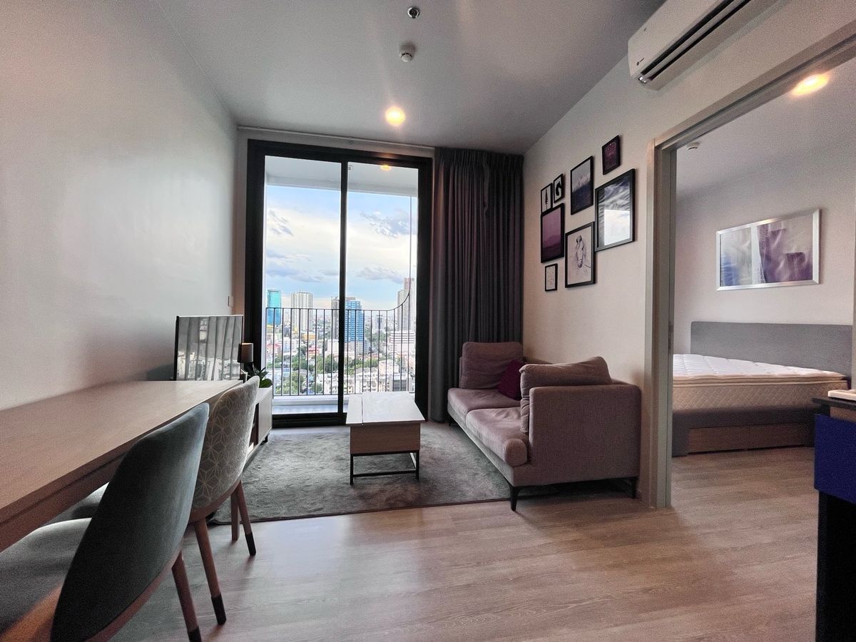 For RentCondoSukhumvit, Asoke, Thonglor : 🔥XT EKKAMAI 1 bedroom, 1 bathroom, corner room, beautiful view, high floor, very fast rental🔥