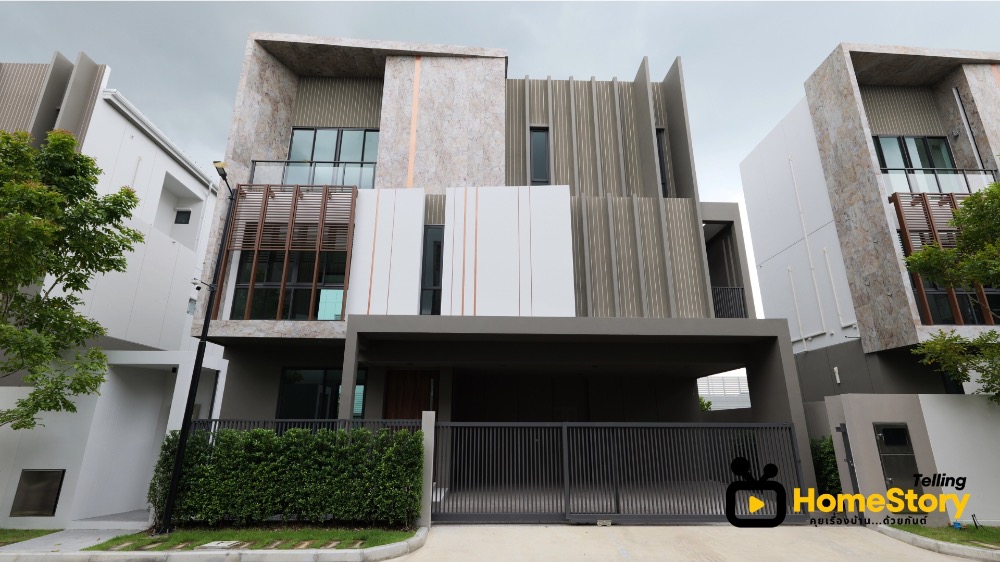 For SaleHouseLadkrabang, Suwannaphum Airport : 4 bedroom house, The One Signature Bangna-Rama9 project, along Kanchanaphisek Ring Road, Bangna-Rama9