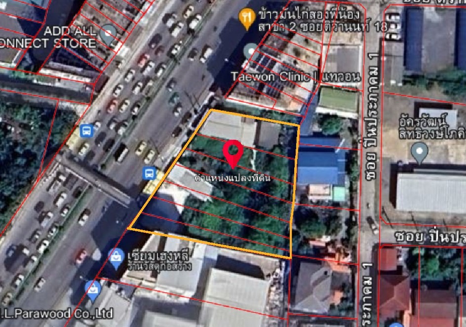 For SaleLandRama5, Ratchapruek, Bangkruai : Land next to Tiwanon Road Yaek Krarai / (SALE) STONE823