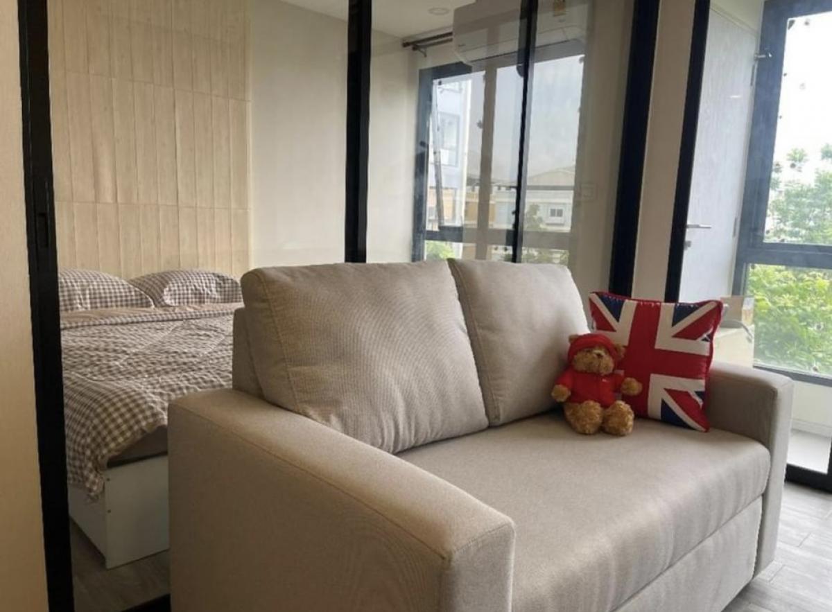 For RentCondoOnnut, Udomsuk : 🚝For rent IKON S77, unobstructed view, complete electrical appliances and furniture, near BTS On Nut, free shuttle, ready to move in, price 14,000 baht