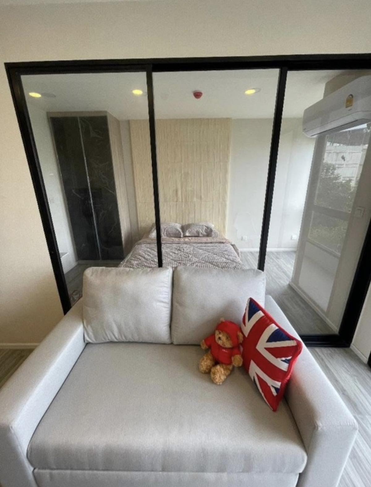 For RentCondoOnnut, Udomsuk : 🚝For rent IKON S77, unobstructed view, complete electrical appliances and furniture, near BTS On Nut, free shuttle, ready to move in, price 14,000 baht