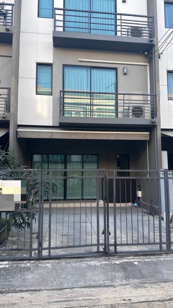 For RentTownhomeRama5, Ratchapruek, Bangkruai : For rent: 3-storey townhouse, Baan Klang Muang, Rama 5, 3 bedrooms, 3 bathrooms, 4 air conditioners, ready to move in, near Rama 5