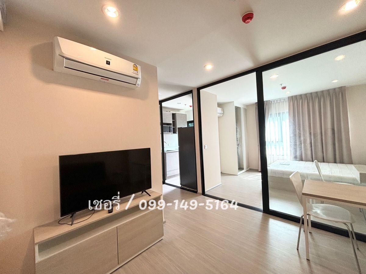 ให้เช่าคอนโดสมุทรปราการ สำโรง : เช่าคอนโด Aspire Erawan Prime ห้องใหม่มาก ตกแต่งวอลล์เปเปอร์ พร้อมเฟอร์นิเจอร์อย่างดีครบๆ ส่วนกลางจัดเต็ม ติดBTSเอราวัณ / โทร 099-149-5164