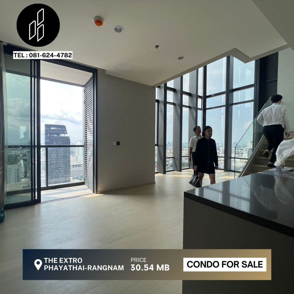 ขายคอนโดราชเทวี พญาไท : ขาย The Extro Phayathai-Rangnam ขนาด Duplex 2 ห้องนอน 2 ห้องน้ำ 101.25 ตร.ม. DBC-2-D173