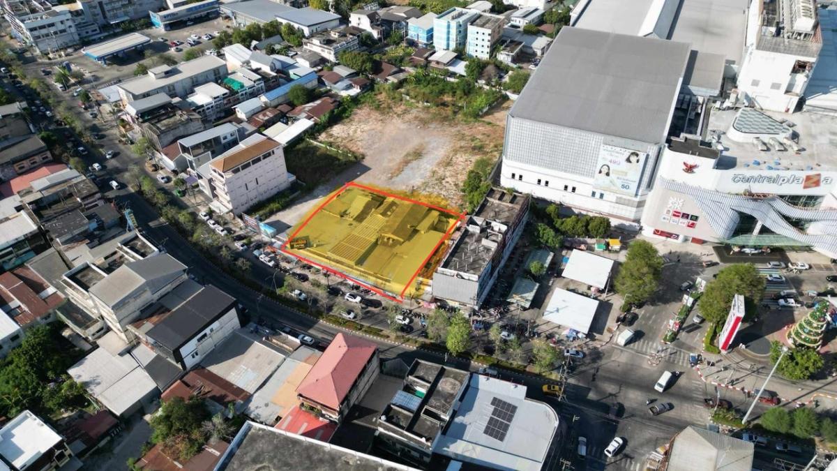 ขายที่ดินอุดรธานี : สุดยอดทำเล ติด Central อุดร / หน้าคอนโด Plus อุดร 1ไร่