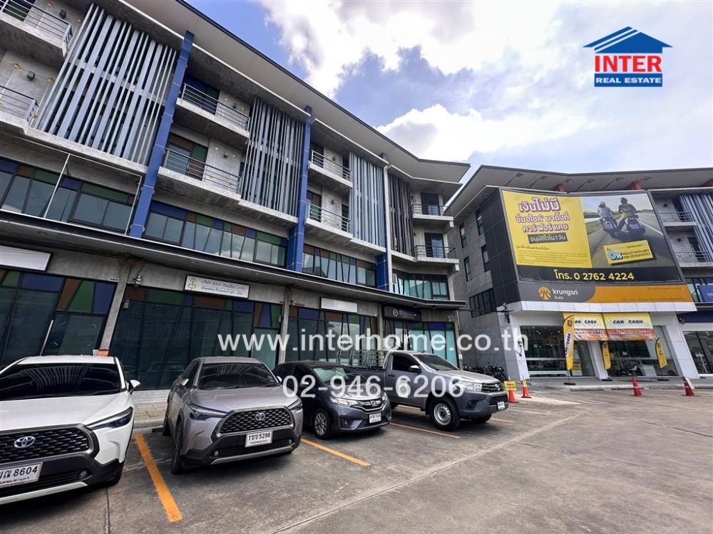 For SaleShop HouseChaengwatana, Muangthong : 4-storey commercial building, 25.5 sq m, The Idea Boutique Building, near Pak Kret bypass road, Tiwanon road, Pak Kret, Nonthaburi