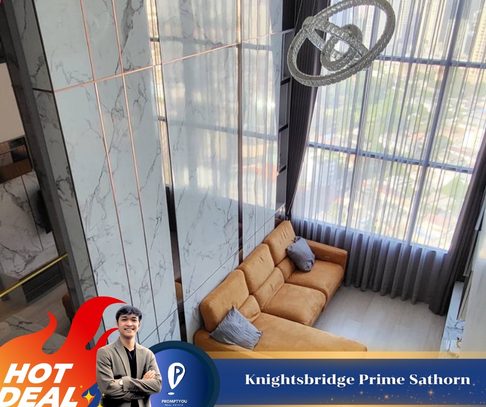 For RentCondoSathorn, Narathiwat : 🔥For Rent 🔥 “Knightsbridge Prime Sathorn” Beautiful room, complete furniture and electrical appliances, ready to move in // For more information, contact LineID:@promptyou5