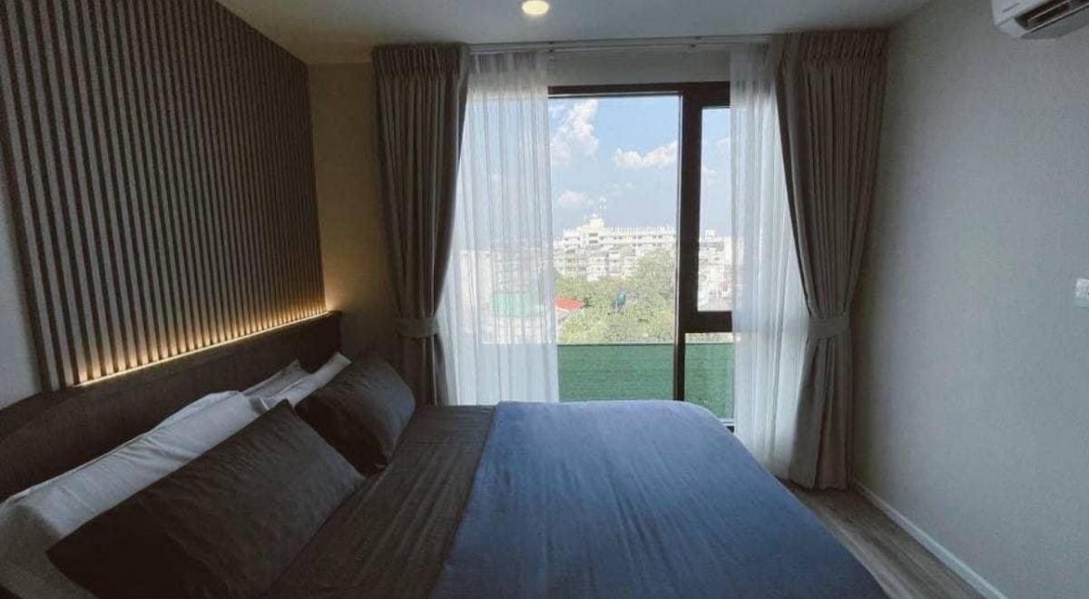 For RentCondoOnnut, Udomsuk : (End of graphic 68) 🔥 Rent IKON 77 Build in, new room, size 45 sq. Mm, 7th floor, beautiful room, electrical appliances and full furniture Ready to enter the price of 25,000 baht