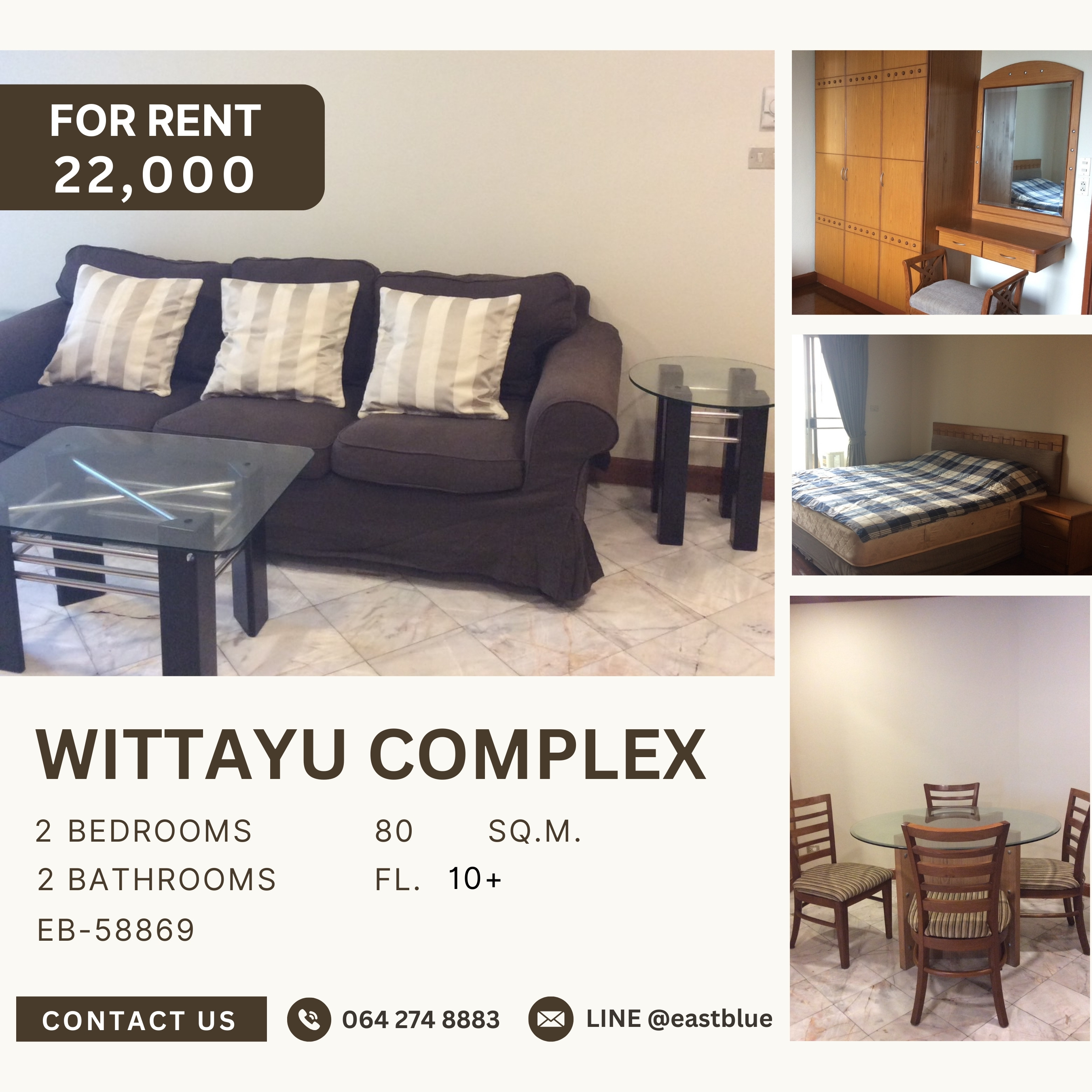For RentCondoWitthayu, Chidlom, Langsuan, Ploenchit : Wittayu Complex, 2 bed, 22000 per month