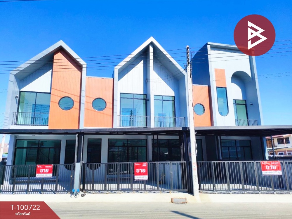 For SaleTownhomeChachoengsao : For sale: 2-storey townhouse, Soi Wat Bang Wua, Bang Pakong, Chachoengsao
