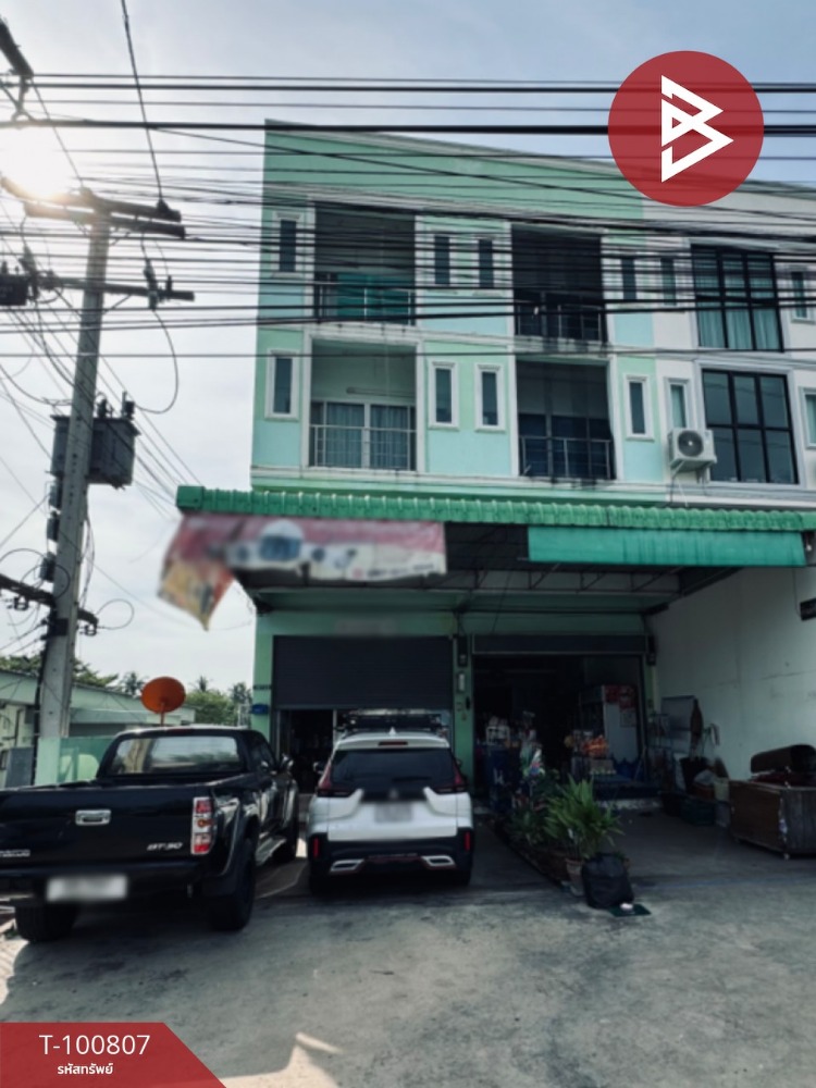 For SaleShop HouseRatchaburi : Commercial building for sale, 3 floors, area 28.1 sq m, Damnoen Saduak, Ratchaburi