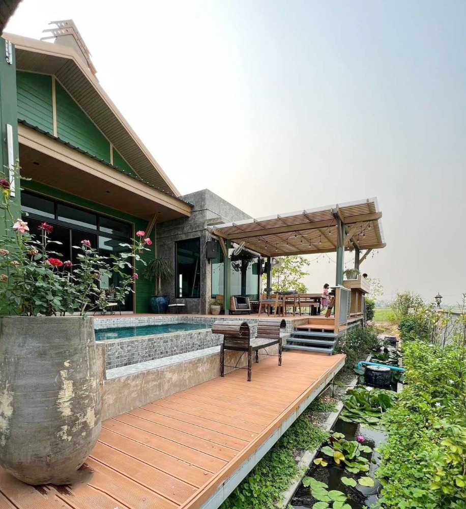 บ้านพร้อมสระว่ายน้ำส่วนตัว ให้เช่าเดือนละ 75,000 บาท ใกล้รร.นานาชาตินครพายัพเพียง 5 นาที No.5H511 Loading...