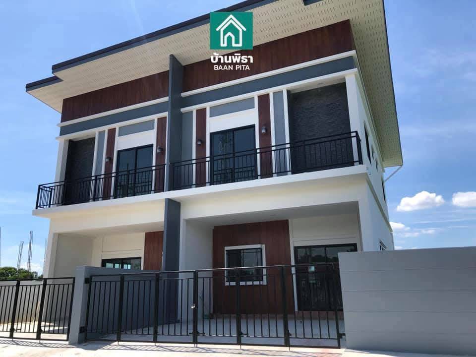 For SaleHousePathum Thani,Rangsit, Thammasat : Last 1 house, special price 2.79 million, cheaper than the project, a good house that fits well, starting at this house, Pita project, twin house, 1st hand, in the location of Rangsit, Khlong 3, Pathum Thani