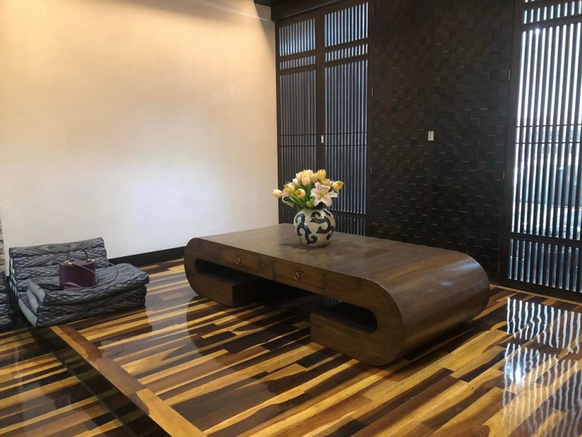For RentTownhomeRama3 (Riverside),Satupadit : 📢👇Townhouse 4 story at Garden House Rama3, Garden view, peaceful and serene, decorated in Thai Oriental style with real wood flooring, fully furnished