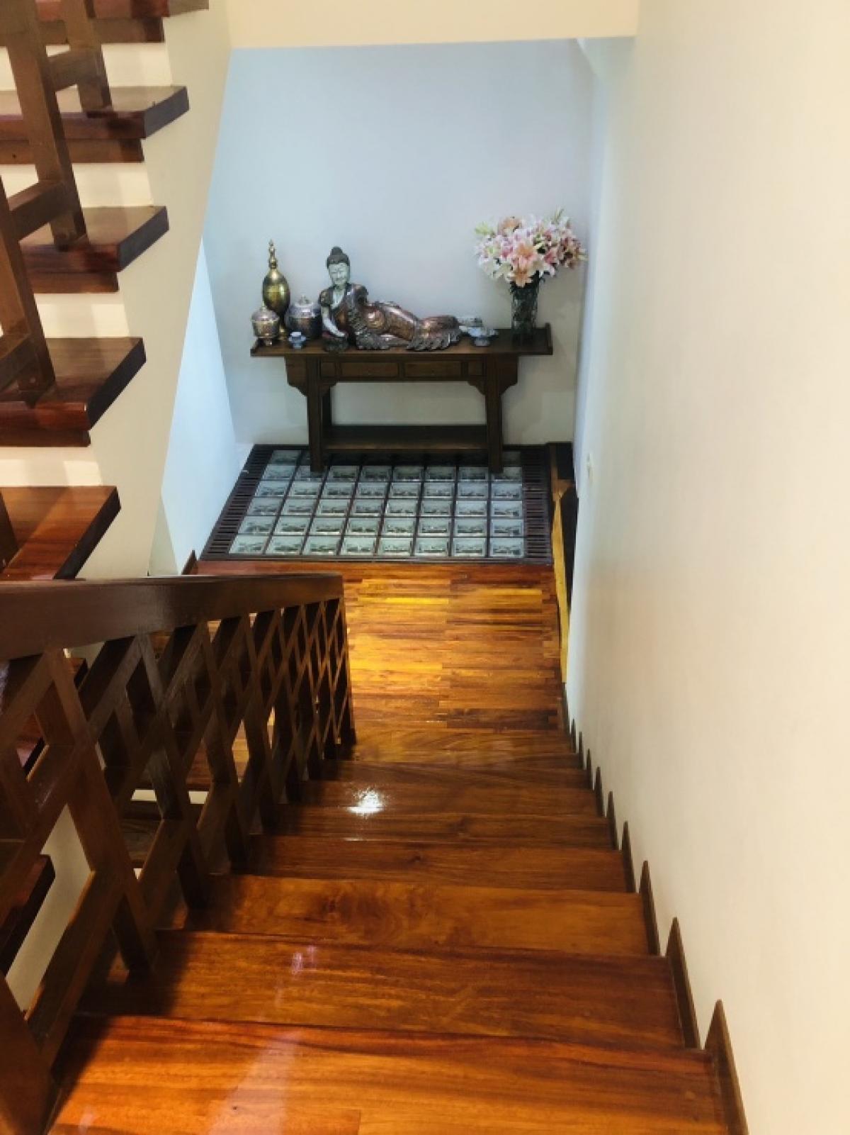 For RentTownhomeRama3 (Riverside),Satupadit : 📢👇Townhouse 4 story at Garden House Rama3, Garden view, peaceful and serene, decorated in Thai Oriental style with real wood flooring, fully furnished