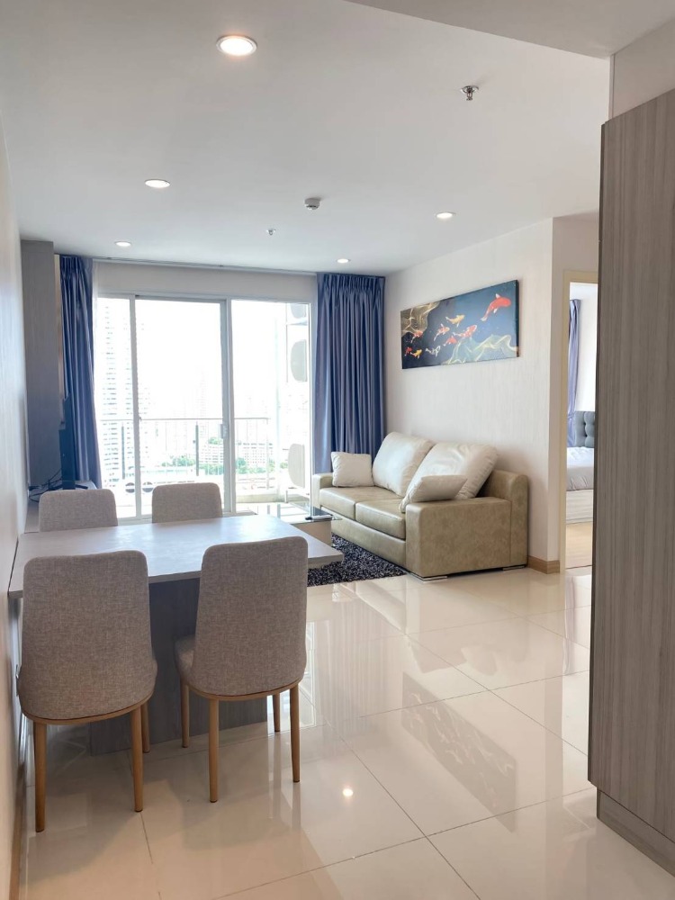 For RentCondoRama3 (Riverside),Satupadit : For Rent 2 bed Supalai Riva Grand area 75.5 sq.m. There are many rooms to choose from.