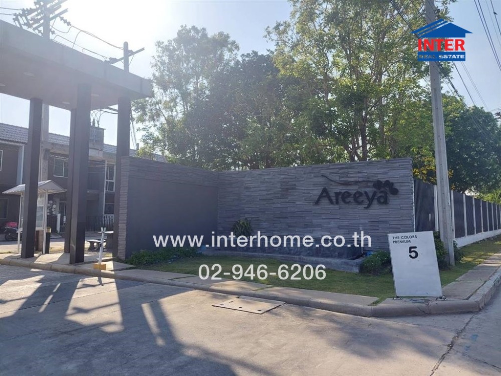 For SaleTownhomeNonthaburi, Bang Yai, Bangbuathong : 2-storey townhouse, 20 sq m, Ariya The Color Village, Phase 7, Sai Noi, next to Sai Noi Hospital, Bang Kruai-Sai Noi Road, Bang Kruai-Bangkok Road, Sai Noi, Nonthaburi