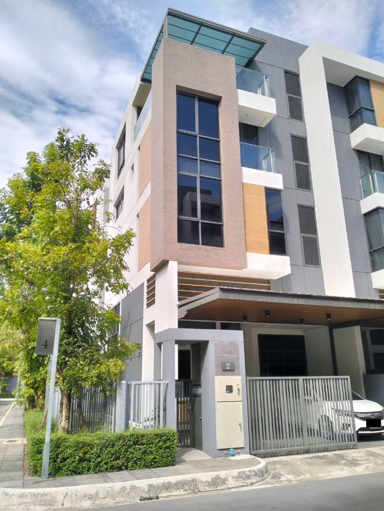 For SaleHouseRama3 (Riverside),Satupadit : For Sale 4 and a half storey townhouse, corner plot, 38.5 sq m., BAAN 365 Rama 3 by LPN project, new house
