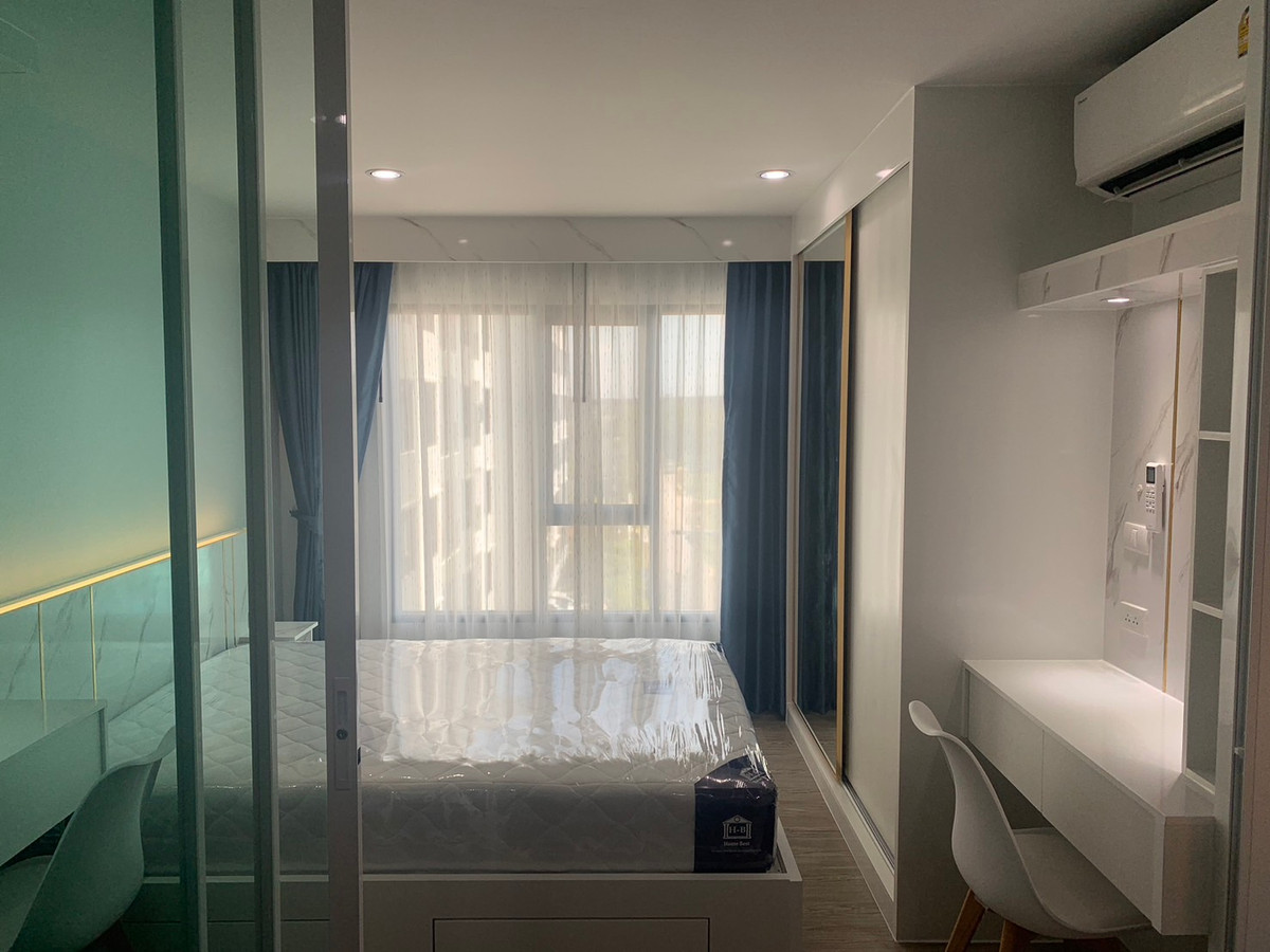 For SaleCondoRamkhamhaeng, Hua Mak : Condo for sale, Rye, Hua Mak, Building A, 5th floor, built-in, luxurious throughout the room, wide-fronted room, open view, very beautiful, selling price 1.99 million baht