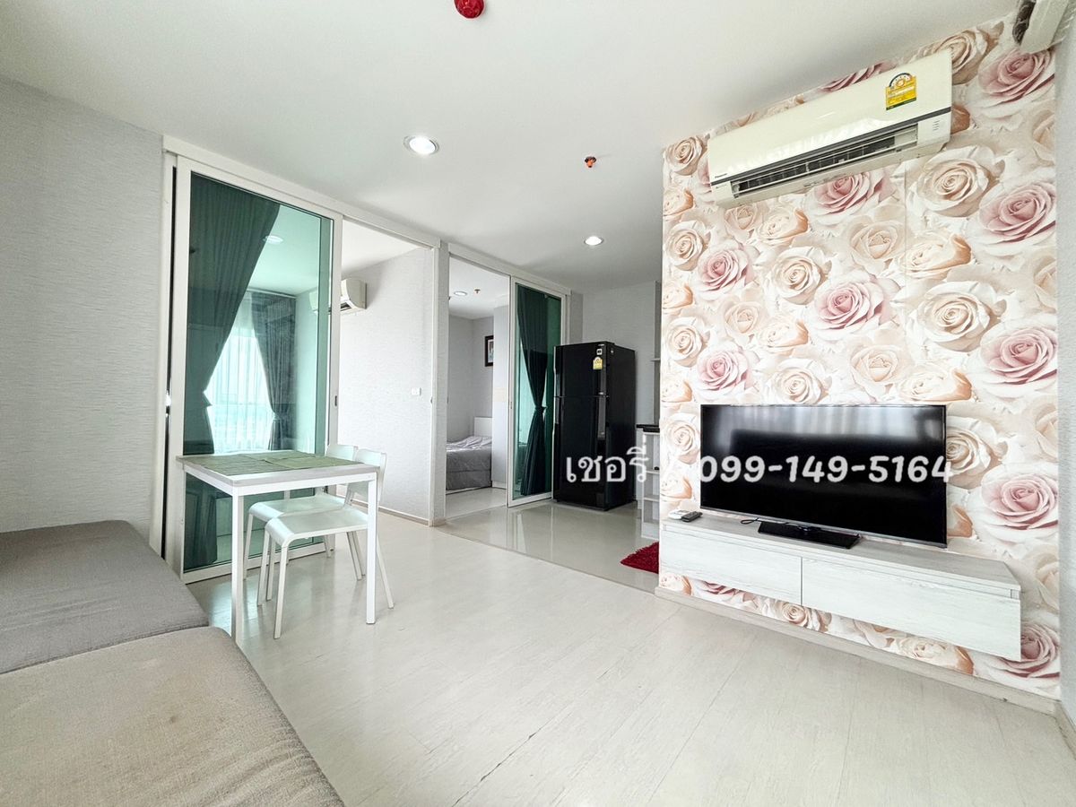 ให้เช่าคอนโดสมุทรปราการ สำโรง : เช่าคอนโด Aspire Erawan ( One Bed Plus ) ราคาดีมาก ห้องมุมกว้าง มีความเป็นส่วนตัว มีแอร์ทุกห้อง วิวแม่น้ำ ลมดีมาก ส่วนกลางจัดเต็ม ติดBTSเอราวัณ  / โทร 099-149-5164