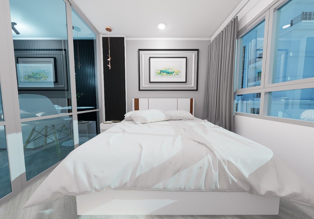 For SaleCondoOnnut, Udomsuk : Condo Lumpini Ville Sukhumvit 77-2, beautiful room, fully furnished, ready to sell