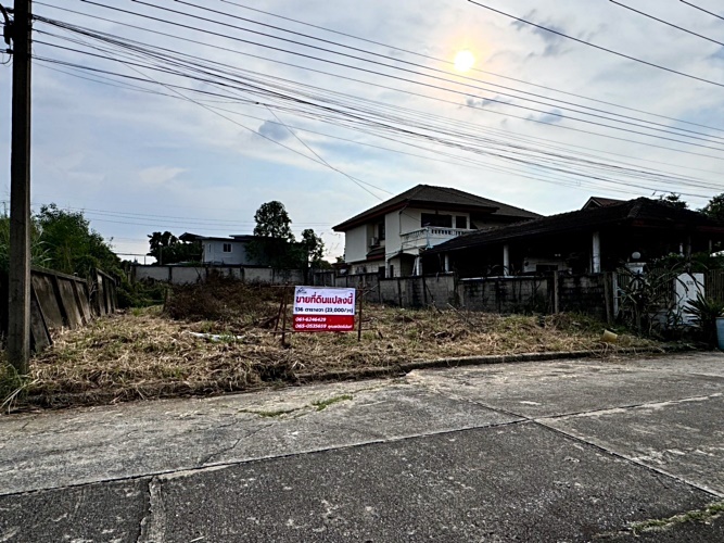 ขายที่ดินปทุมธานี รังสิต ธรรมศาสตร์ : ขายที่ดินเมืองเอก รังสิต โครงการ 3 เนื้อที่ 136 ตร.ว. ถมแล้ว เมืองปทุมธานี .ใกล้มหาวิทยาลัยรังสิต (N.1483)