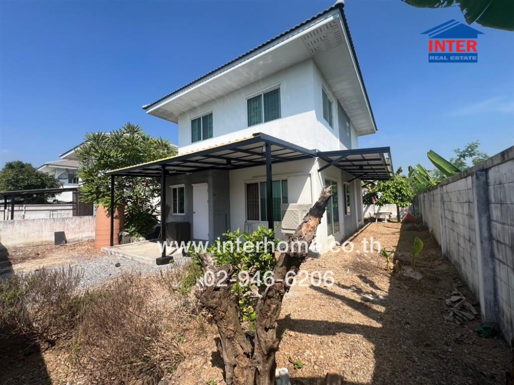 For SaleHousePathum Thani,Rangsit, Thammasat : 2-storey detached house, 68.3 sq.w., Phatthida Avenue Village, Pathum Thani 1, Soi Thesaban 1 (Road 4004), Pathum Thani-Sam Khok-Sena Road, Sam Khok, Pathum Thani