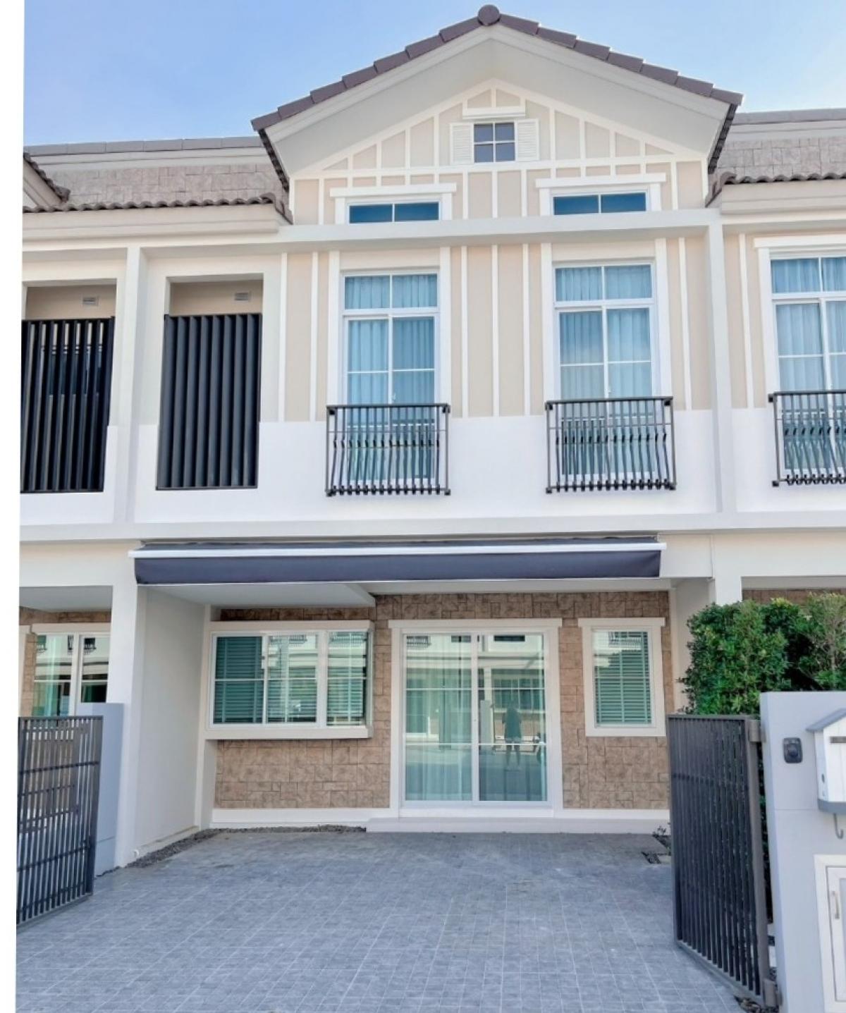 For RentHouseBangna, Bearing, Lasalle : Townhome for rent, Indy 2 Bangna-Ramkhamhaeng 2 (indy 2 Bangna-Ramkhamhaeng 2), size 25 sq m, luxuriously decorated, ready to move in, near Mega Bangna