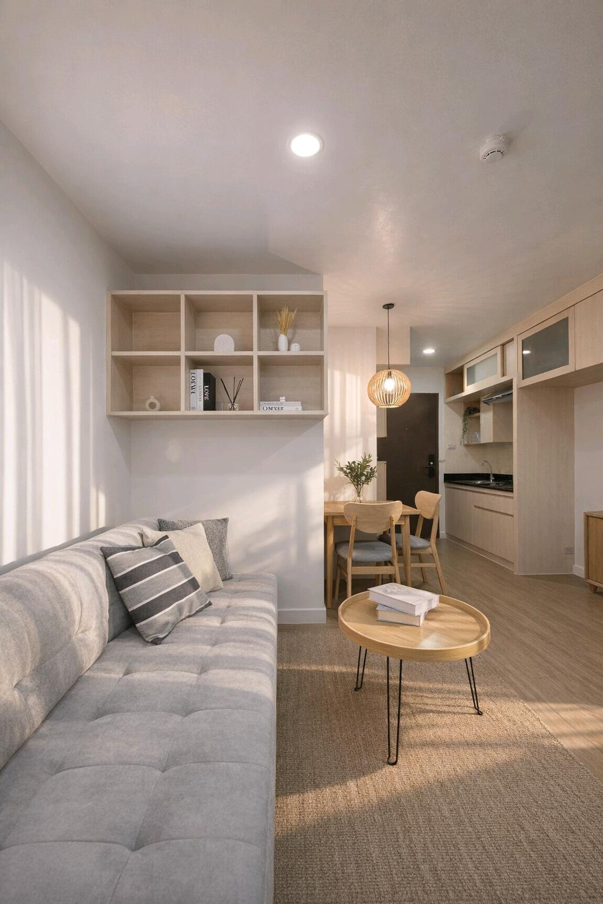 For SaleCondoOnnut, Udomsuk : 🌷Here it is, end of month with the cutest room🌷 Installment starts at only 7,xxx baht🌈Fully furnished, just bring your bags and youre ready to move in🏠