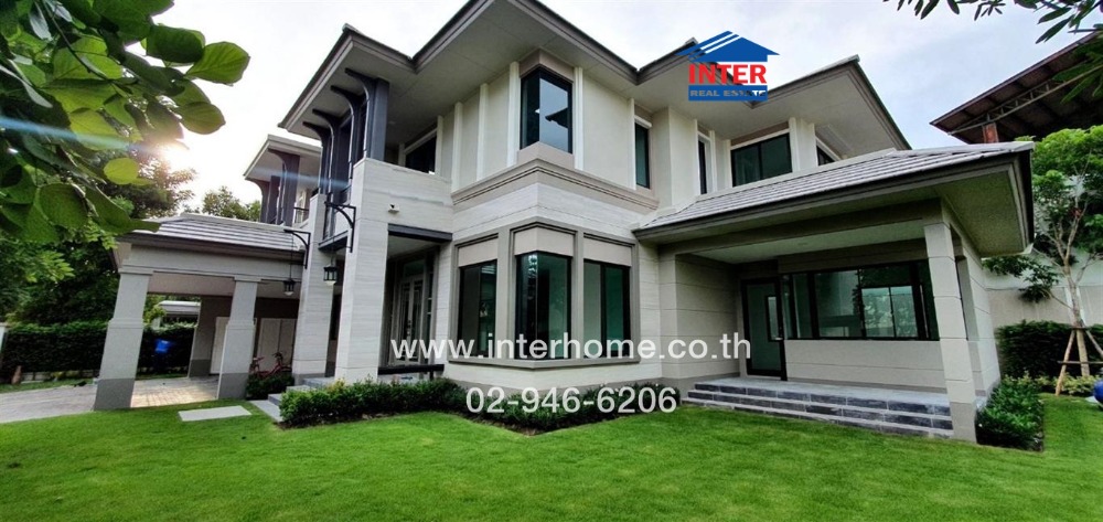 For SaleHouseRama 2, Bang Khun Thian : 2-storey detached house, 195 sq m., Narasiri Village, Rama 2, Rama 2 Road, Soi 81, Kanchanaphisek Road, Bang Khun Thian District, Bangkok