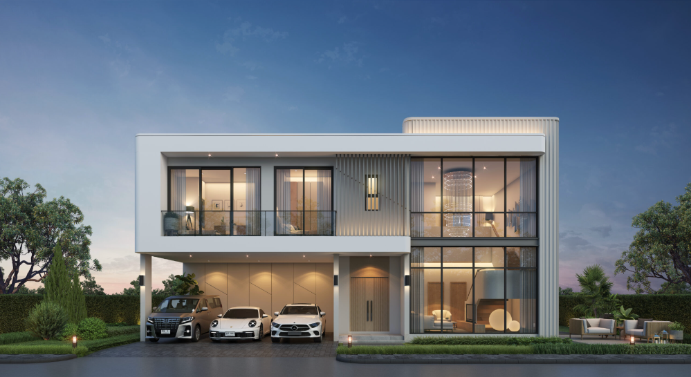For SaleHouseMin Buri, Romklao : Artique Ramkhamhaeng 164 - 2-storey detached house, 280sq.m. 4 bedrooms, 3 parking spaces, 092-545-6151 (Tim)