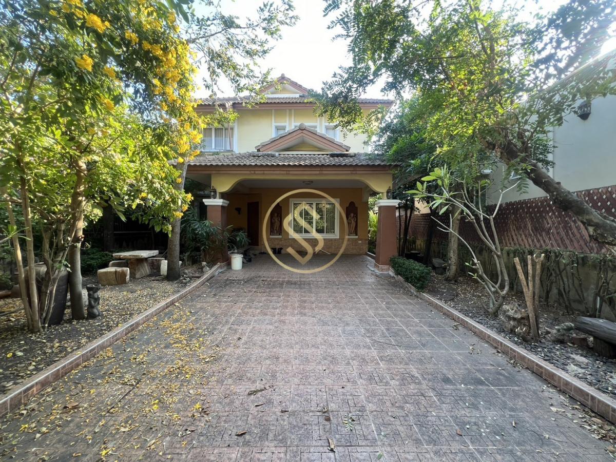 For SaleHousePathum Thani,Rangsit, Thammasat : For sale: 2-storey detached house, 84 square wah, Discovery Bali Hai Rangsit-Klong 4 project, 3 bedrooms, 3 bathrooms, ready to move in