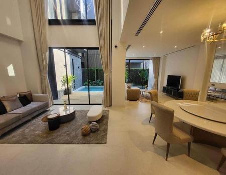 For RentHouseRama9, Petchburi, RCA : House For Rent BuGaan Rama 9-Meng Jai 4 Bedroom 73 sq.wa