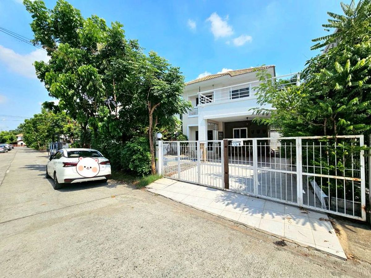 For RentHouseMin Buri, Romklao : For rent: 2-storey detached house, 4 bedrooms, 56 square wah, Lanceo Village, Soi Kaha Rom Klao 64 (Soi Mistine), Khlong Song Ton Nun Subdistrict, Lat Krabang District, Bangkok