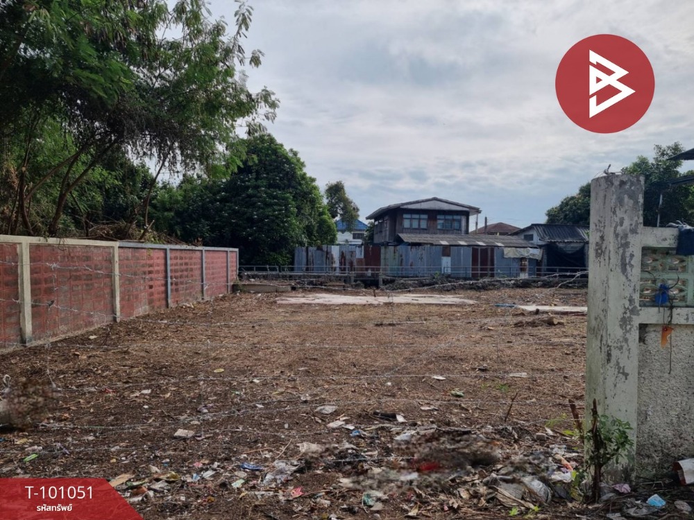 For SaleLandRathburana, Suksawat : Land for sale, Pracha Uthit Road, area 99 sq m, Thung Khru, Bangkok