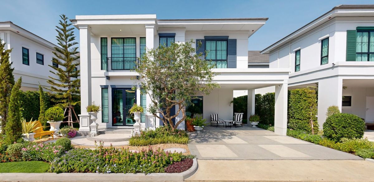 For SaleHouseNawamin, Ramindra : 🔺️4 bedrooms, 5 bathrooms, 310 sq m., price 20.99 million, Setthasiri Watcharapol - Thep Rak, make an appointment to see the house 082-414-4265