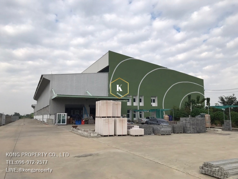 For RentFactoryNonthaburi, Bang Yai, Bangbuathong : Factory for rent, Sai Noi, Nonthaburi, on the main road