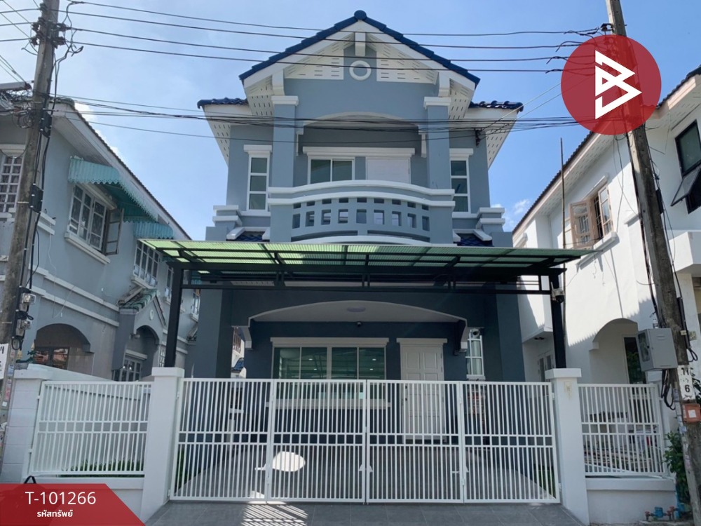 For SaleHouseSamut Prakan,Samrong : For sale: semi-detached house, Nanthana Garden Village, Bang Pla, Theparak, Samut Prakan
