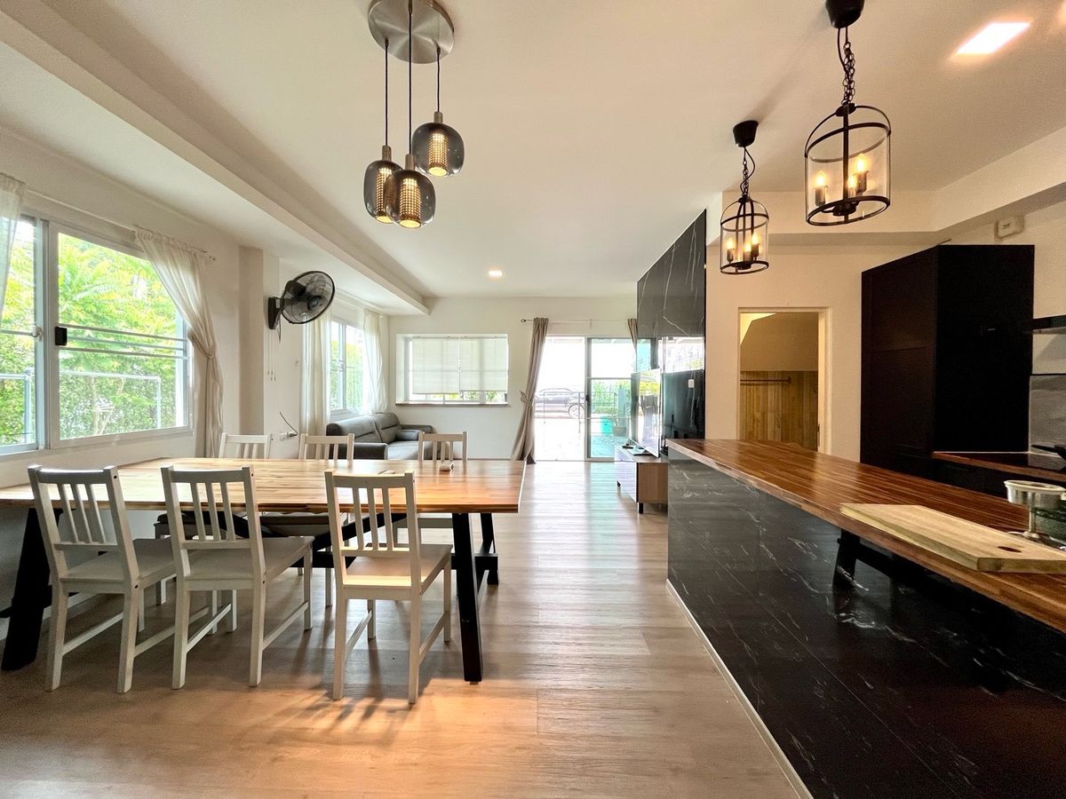 ให้เช่าทาวน์โฮมบางนา แบริ่ง ลาซาล : ✅Rent✅Indy 2 Bangna Ram 2 -corner duplex house 