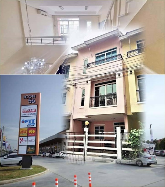 For RentTownhomeNawamin, Ramindra : The cheapest in the world Big C Sai Mai 800 m. 3-storey townhouse 4 bed 3 bath 20 sq.wa.180 sq.m.